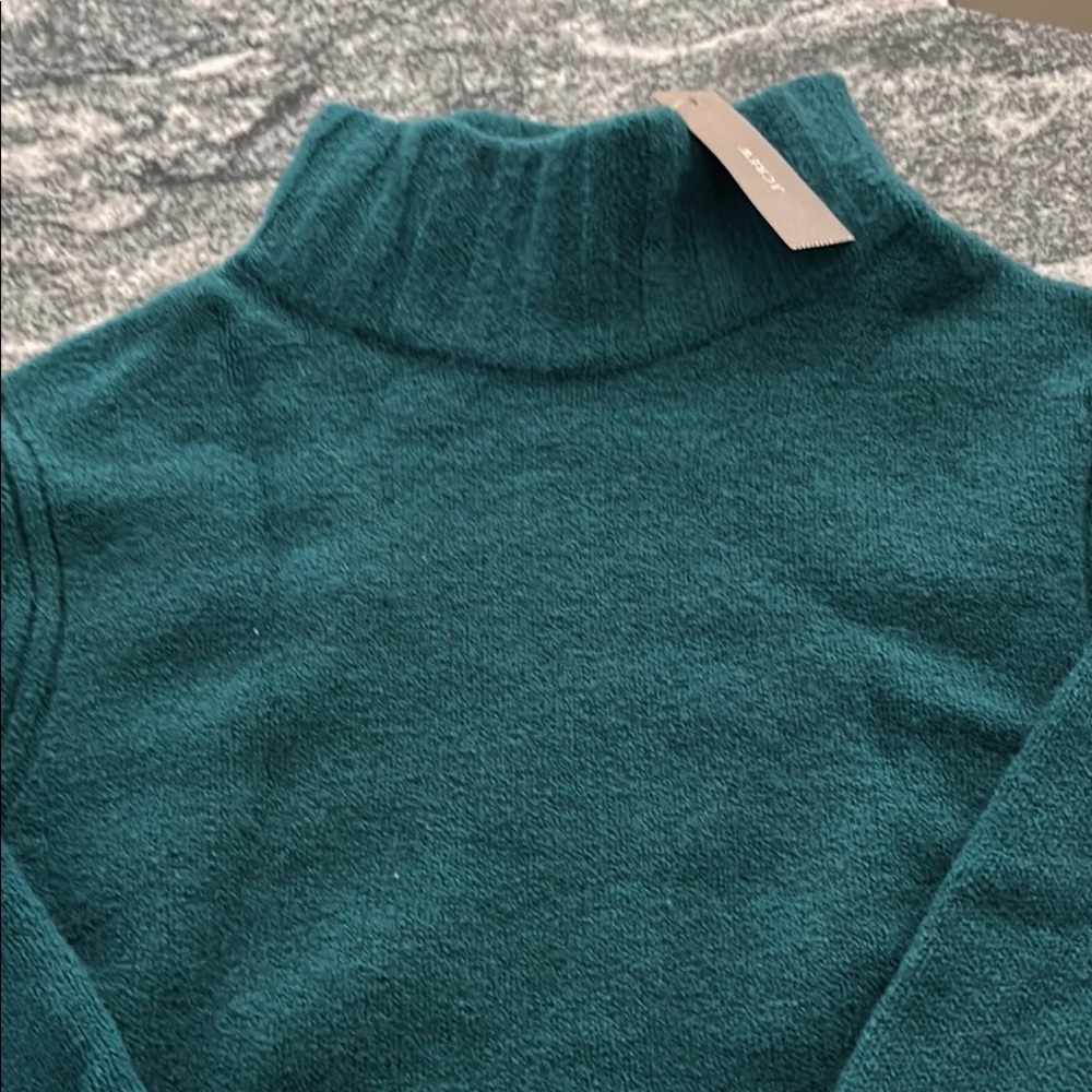 Teal Turtleneck Sweater